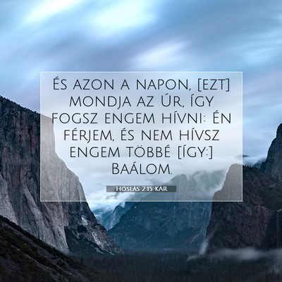 Hóseás 2:15 Bibliai vers magyarázata