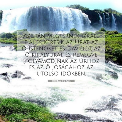 Hóseás 3:5 Bibliai vers magyarázata