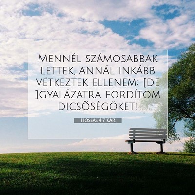 Hóseás 4:7 Bibliai vers magyarázata