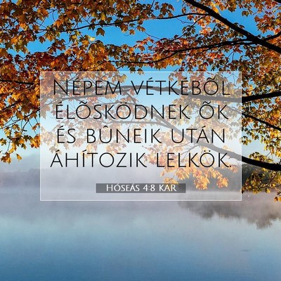Hóseás 4:8 Bibliai vers magyarázata