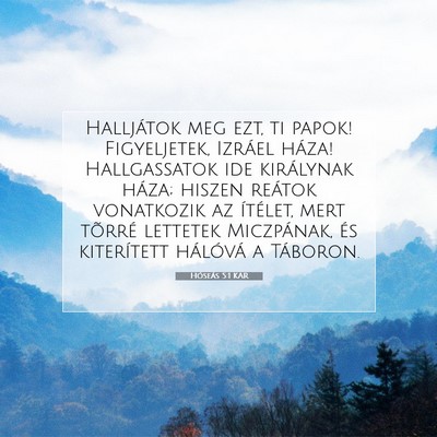 Hóseás 5:1 KAR Bibliai verskép