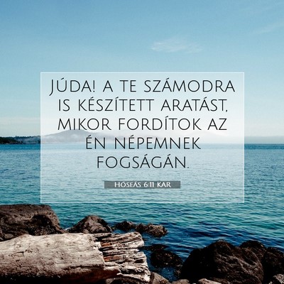 Hóseás 6:11 Bibliai vers magyarázata