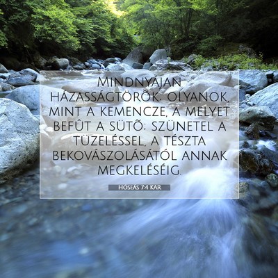 Hóseás 7:4 Bibliai vers magyarázata