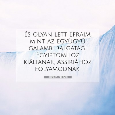 Hóseás 7:11 Bibliai vers magyarázata