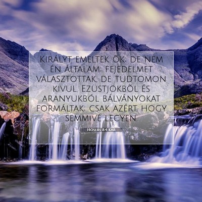 Hóseás 8:4 KAR Bibliai verskép