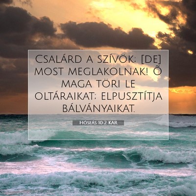 Hóseás 10:2 Bibliai vers magyarázata