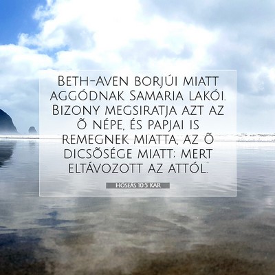 Hóseás 10:5 KAR Bibliai verskép