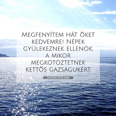 Hóseás 10:10 Bibliai vers magyarázata