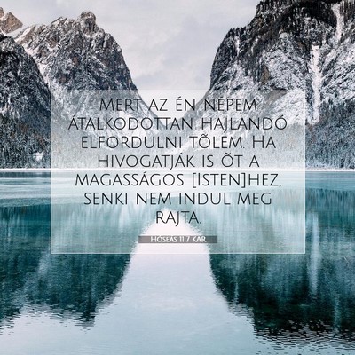 Hóseás 11:7 KAR Bibliai verskép