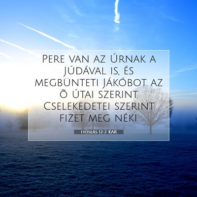 Hóseás 12:2 KAR Bibliai verskép