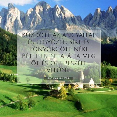 Hóseás 12:4 Bibliai vers magyarázata