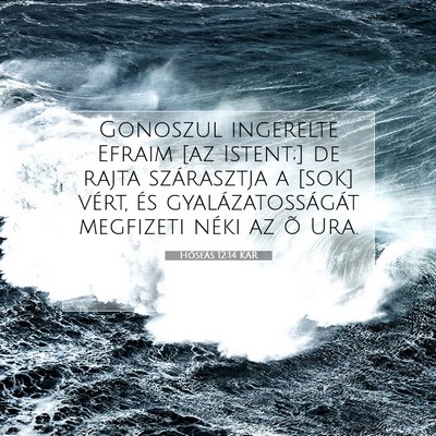 Hóseás 12:14 Bibliai vers magyarázata