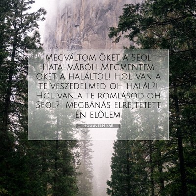 Hóseás 13:14 Bibliai vers magyarázata