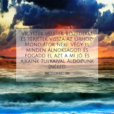 Hóseás 14:3 KAR Bibliai verskép