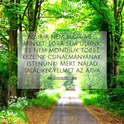 Hóseás 14:4 KAR Bibliai verskép