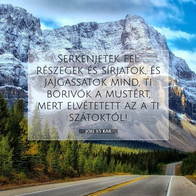 Jóel 1:5 Bibliai vers magyarázata