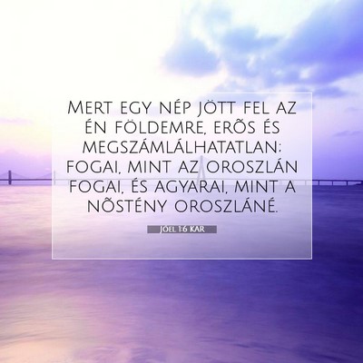 Jóel 1:6 Bibliai vers magyarázata