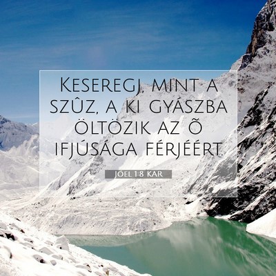Jóel 1:8 Bibliai vers magyarázata