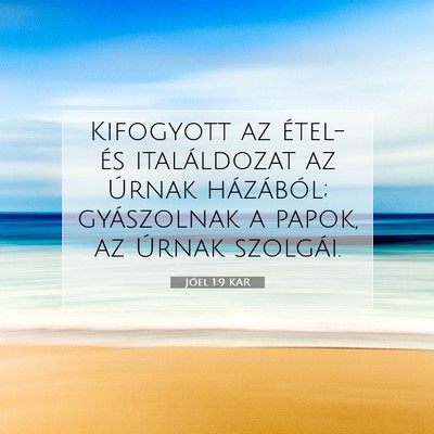 Jóel 1:9 Bibliai vers magyarázata