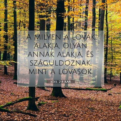 Jóel 2:4 Bibliai vers magyarázata