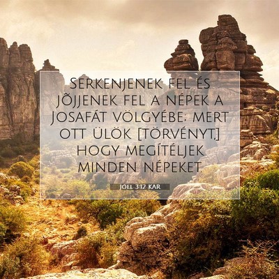 Jóel 3:12 Bibliai vers magyarázata