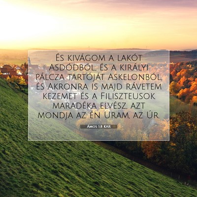 Ámos 1:8 Bibliai vers magyarázata
