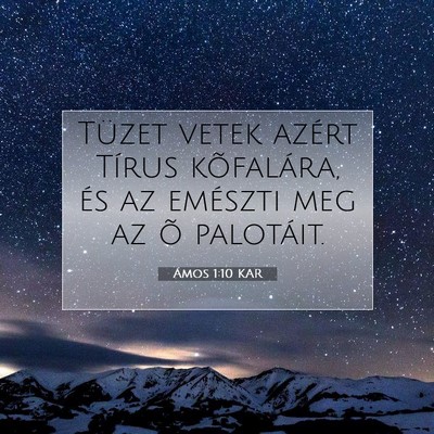 Ámos 1:10 Bibliai vers magyarázata