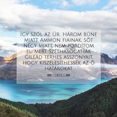 Ámos 1:13 Bibliai vers magyarázata