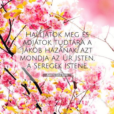 Ámos 3:13 KAR Bibliai verskép