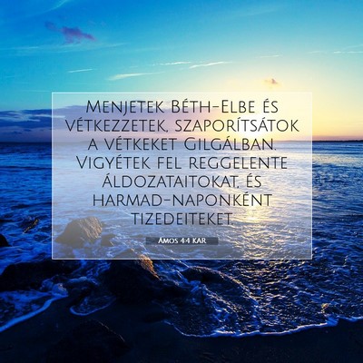 Ámos 4:4 KAR Bibliai verskép