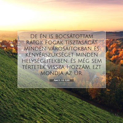 Ámos 4:6 KAR Bibliai verskép