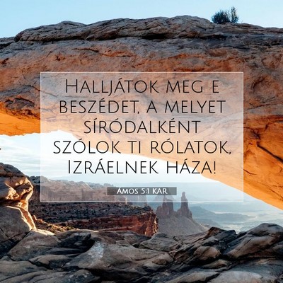 Ámos 5:1 KAR Bibliai verskép