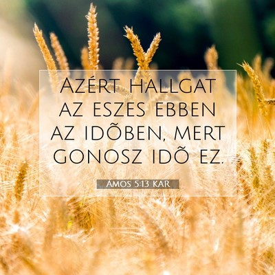 Ámos 5:13 KAR Bibliai verskép