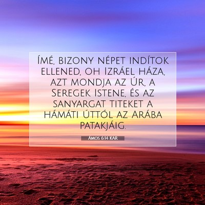 Ámos 6:14 KAR Bibliai verskép