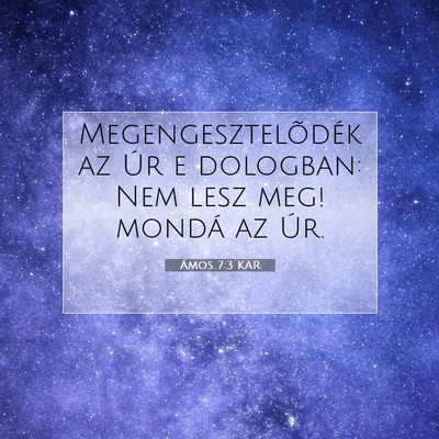 Ámos 7:3 KAR Bibliai verskép