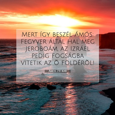 Ámos 7:11 KAR Bibliai verskép
