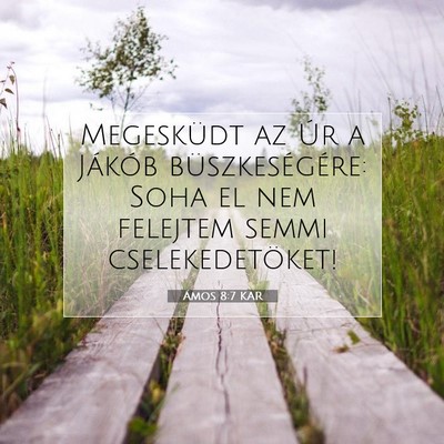 Ámos 8:7 KAR Bibliai verskép