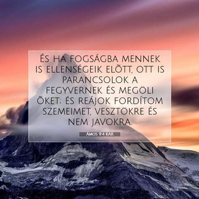 Ámos 9:4 KAR Bibliai verskép