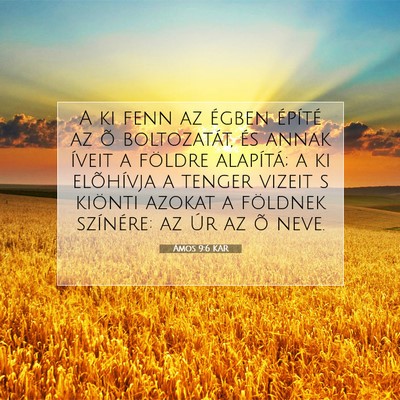 Ámos 9:6 KAR Bibliai verskép