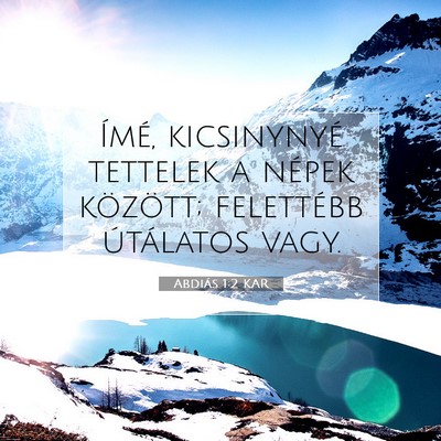 Abdiás 1:2 Bibliai vers magyarázata