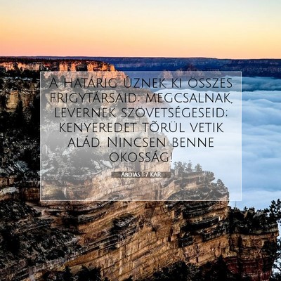 Abdiás 1:7 Bibliai vers magyarázata