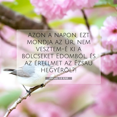 Abdiás 1:8 Bibliai vers magyarázata