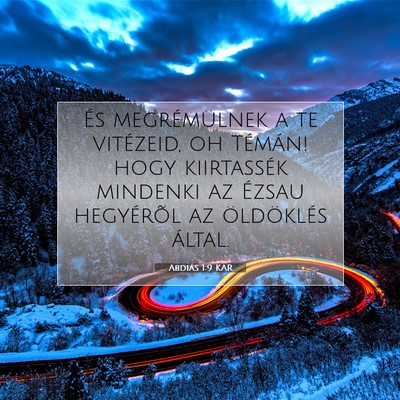 Abdiás 1:9 Bibliai vers magyarázata