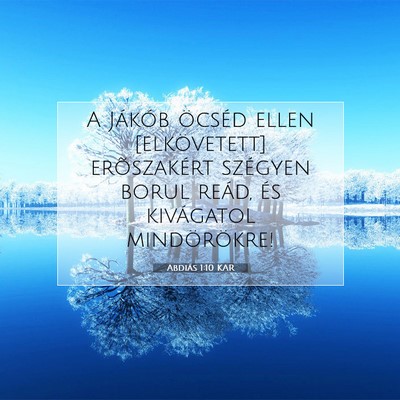 Abdiás 1:10 Bibliai vers magyarázata