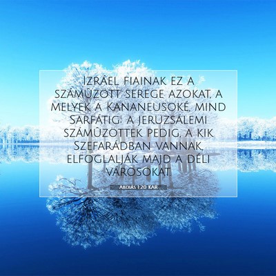 Abdiás 1:20 Bibliai vers magyarázata