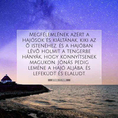 Jónás 1:5 Bibliai vers magyarázata