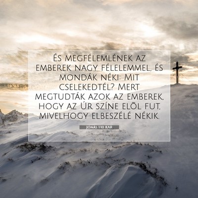 Jónás 1:10 Bibliai vers magyarázata