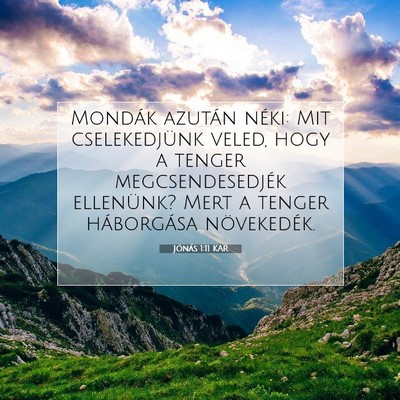 Jónás 1:11 Bibliai vers magyarázata