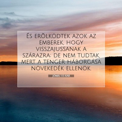 Jónás 1:13 Bibliai vers magyarázata