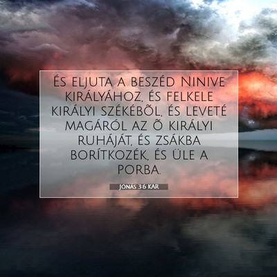 Jónás 3:6 Bibliai vers magyarázata
